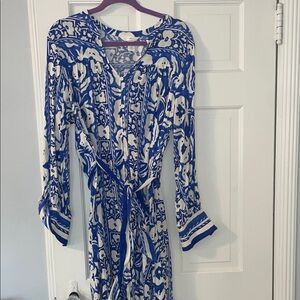 h&m blue wrap dress Swallowtail Wrap Dress – Purusha People main image 1